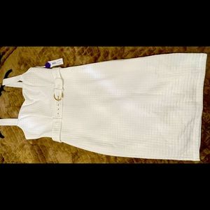 Size 12 Brand New Off Gold/Gold Dress